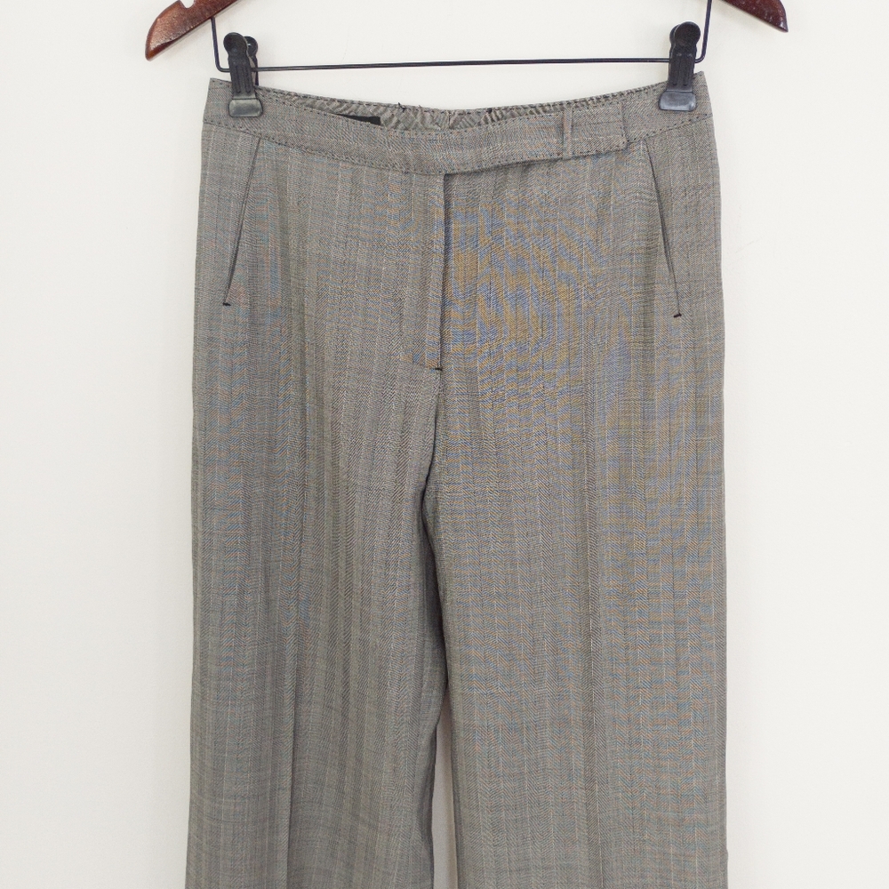 Marlowe Geometric Fine Wool Trousers Size 2